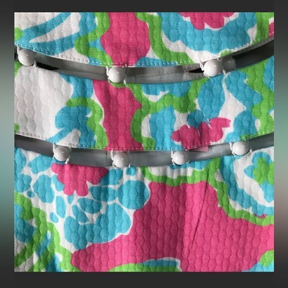 Lily Pulitzer | Lindy Delicacy Print Beaded Shift Dress | 10 - Picture 2 of 5